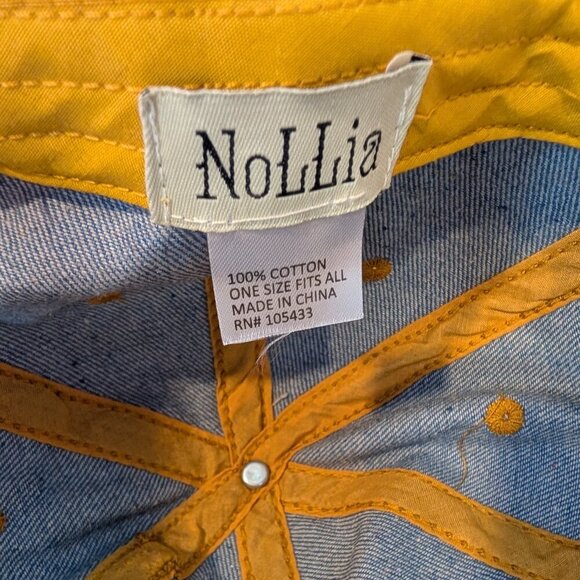 "QUEEN" with Crown Studded Blue Jean Distressed Baseball Cap Style Hat by NoLLia - Picture 8 of 8